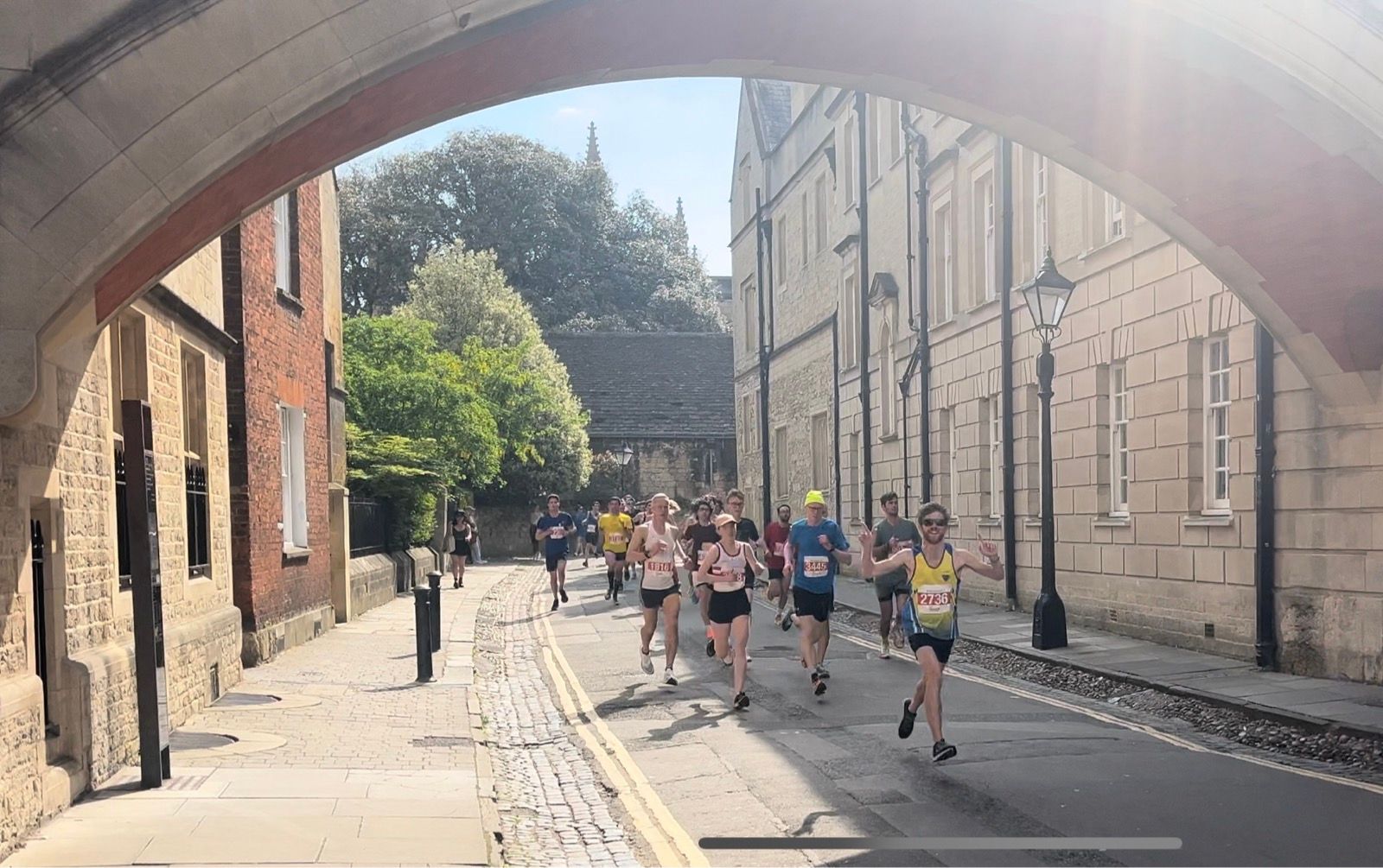 Feeling good. Before the heat hit.