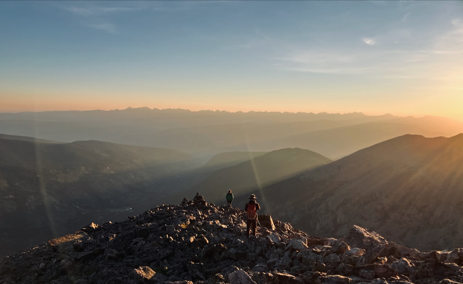 Sunrise on Mount of the Holy Cross (4,270m)